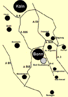 Autobahnübersicht rund um Bonn